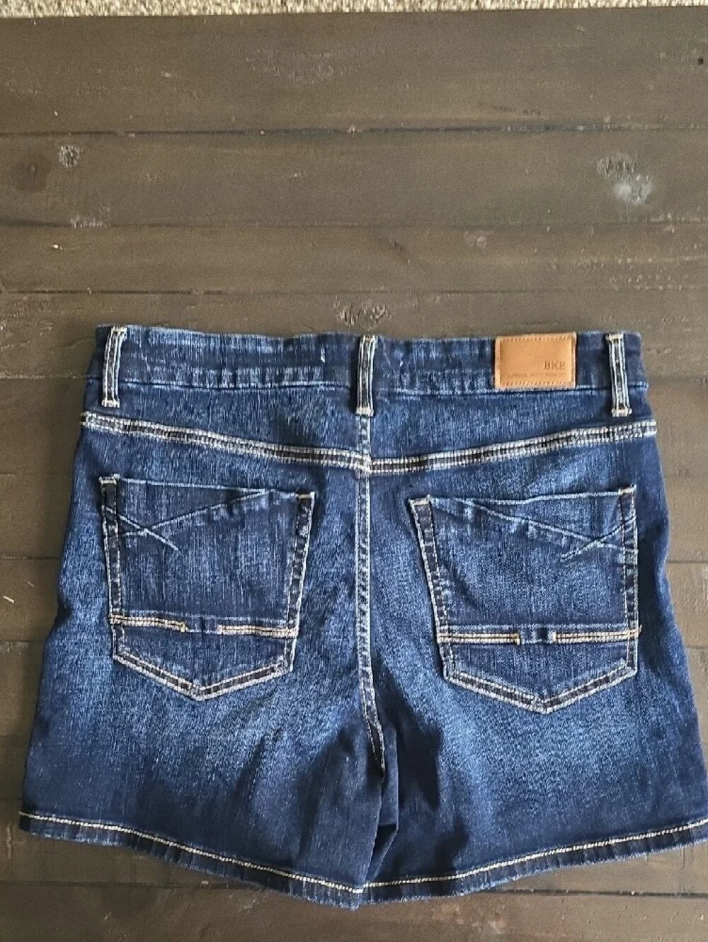 BKE Indigo Blue Denim Cutoff Shorts - Picture 3 of 3
